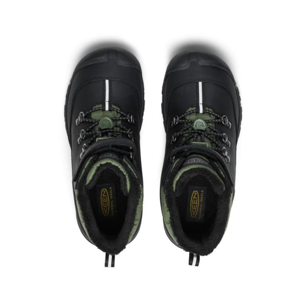 Big Kids' Kanibou Waterproof Winter Boot  |  Black/Bronze Green - Image 4