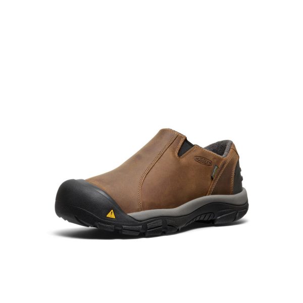 Men's Brixen Waterproof Shoe Wide  |  Slate Black/Madder Brown - Image 2
