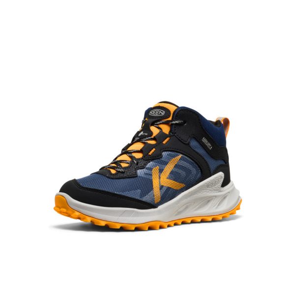 Big Kids' Zionic Waterproof Boot  |  Naval Academy/Bright Marigold - Image 3