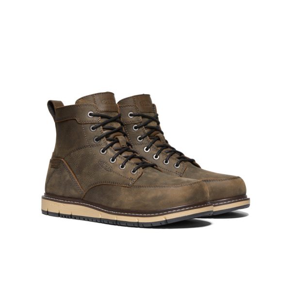Men's San Jose 6 Waterproof Boot (Aluminum Toe)  |  Cascade Brown/Black - Image 2