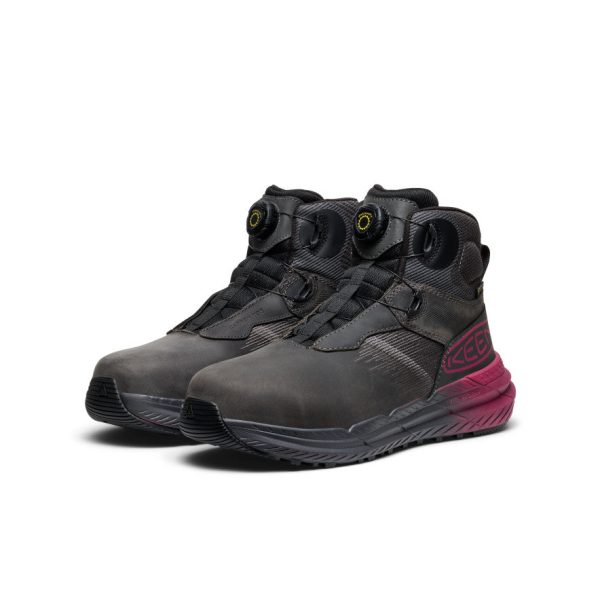 Women's Snapline RF Waterproof Boot (Carbon Toe)  |  Magnet/Black - Image 2