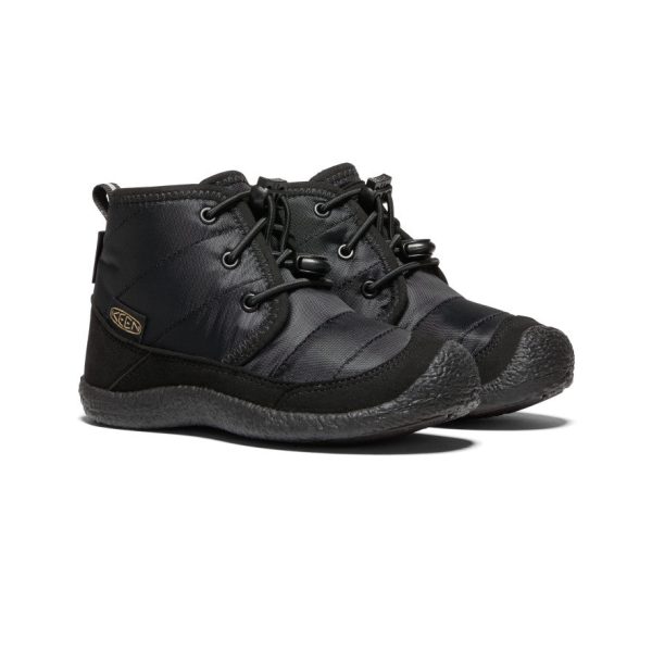 Little Kids' Howser II Waterproof Chukka  |  Black/Black - Image 2