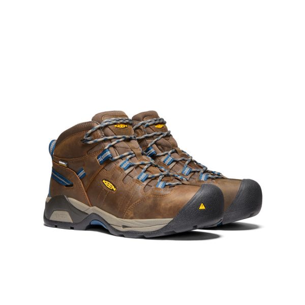 Men's Detroit XT Waterproof Boot (Steel Toe)  |  Cascade Brown/Orion Blue - Image 2