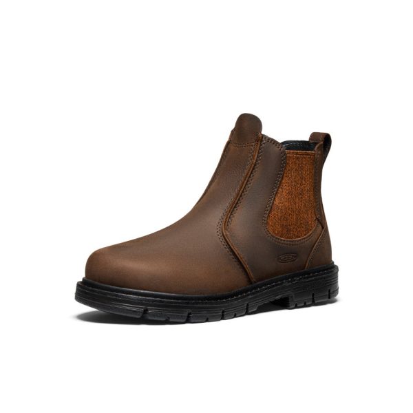 Women's San Jose Chelsea 90?? Heel Boot (Aluminum Toe)  |  Cascade Brown/Black - Image 3