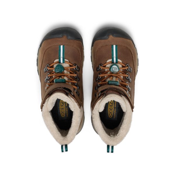 Little Kids' Kanibou Waterproof Winter Boot  |  Dark Earth/Roasted Pecan - Image 4