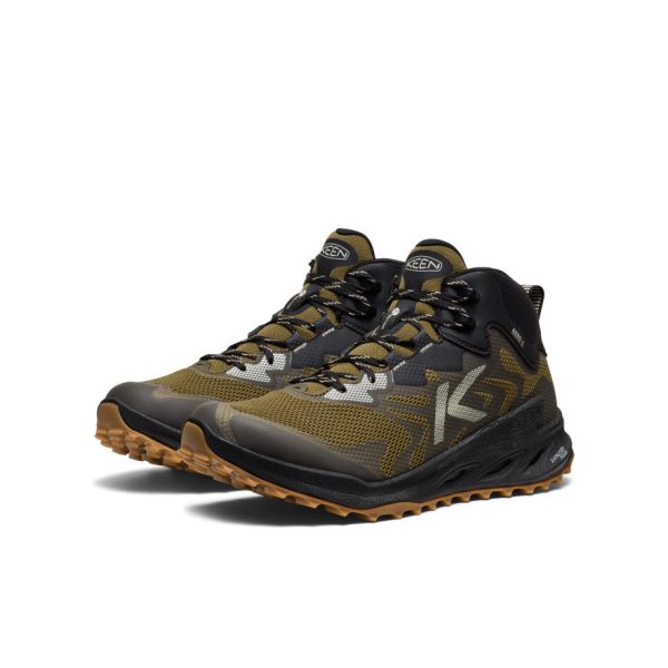 Men's Zionic NXT Waterproof Hiking Boot  |  Dark Olive/Black - Image 2