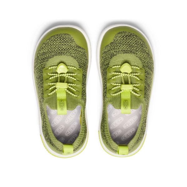 Little Kids' KNX Knit Sneaker  |  Iguana/Evening Primrose - Image 4