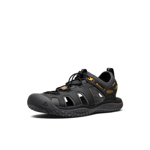 Men's SOLR Sandal  |  Black/Gold - Image 4