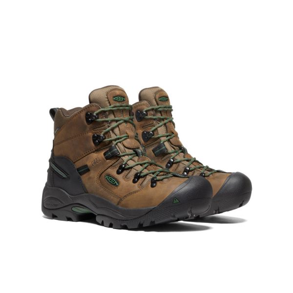 Men's Pittsburgh Energy 6 Waterproof Boot (Soft Toe)  |  Cascade Brown/Greener Pastures - Image 2