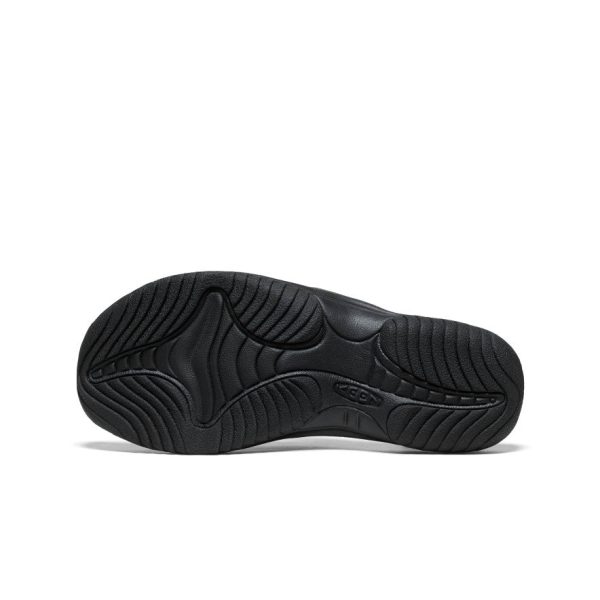 Men's Waimea Leather Flip-Flop  |  Black/Black - Image 6