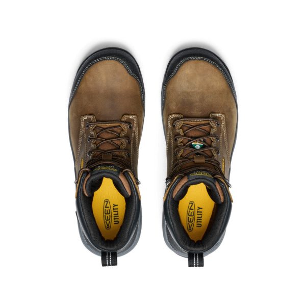 Men's CSA Evanston 6 Waterproof Boot (Carbon Toe)  |  Bison/Black - Image 4