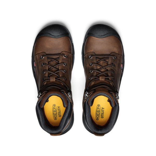 Men's Mt Vernon II 6 Waterproof Boot (Steel Toe)  |  Dark Earth/Black - Image 4