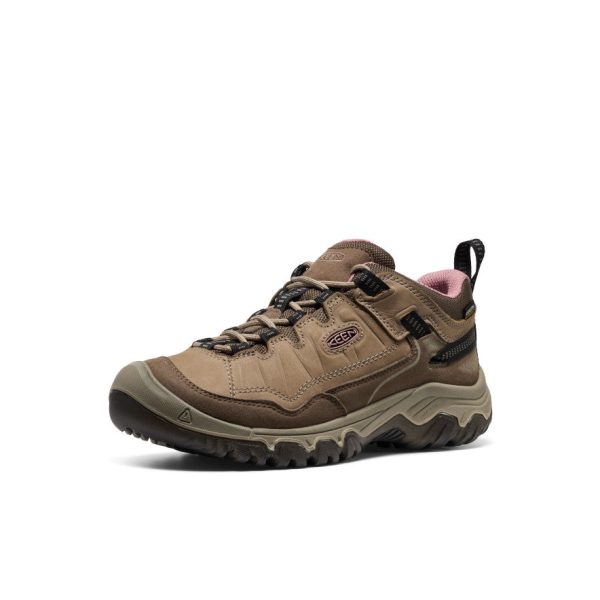 Women's Targhee IV Waterproof Hiking Shoe  |  Brindle/Nostalgia Rose - Image 2