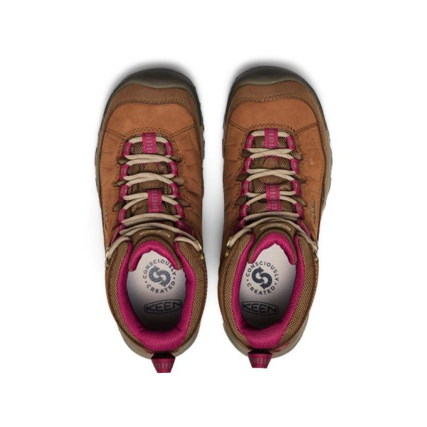 Women's Targhee IV Waterproof Hiking Boot  |  Bison/Beaujolais - Image 4
