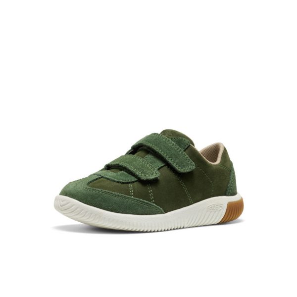 Little Kids' KNX T-Toe Sneaker  |  Bronze Green/Star White - Image 3