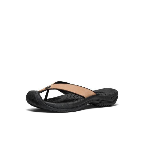Men's Waimea Leather Flip-Flop  |  Cornstalk/Black - Image 3