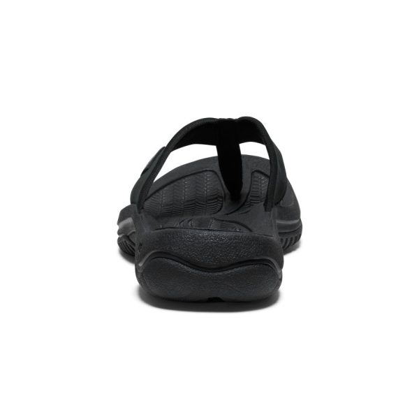 Men's Kona Leather Flip-Flop  |  Black/Steel Grey - Image 5