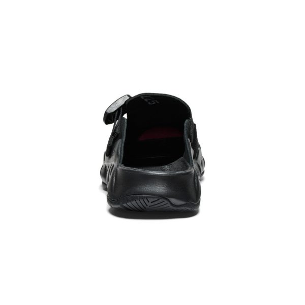 Men's Hyperport Leather Clog  |  Black/Black - Image 5
