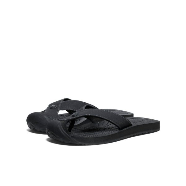 Men's Barbados Flip-Flop  |  Black/Steel Grey - Image 2