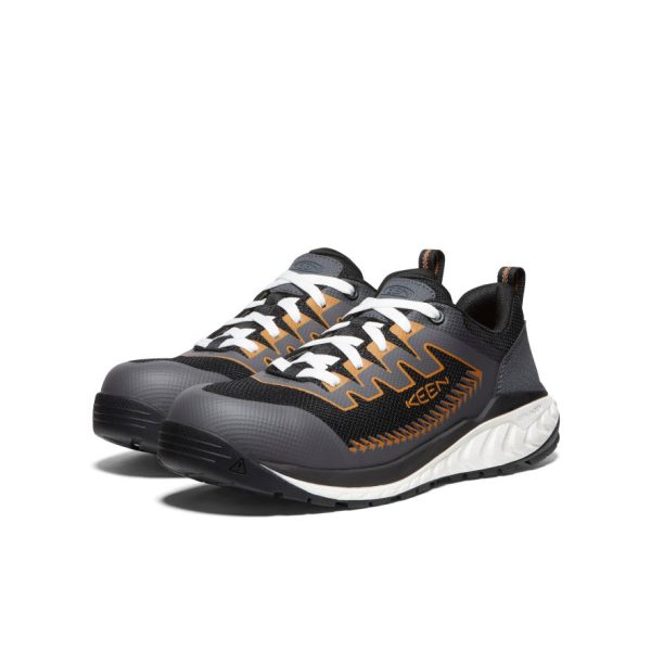 Men's Arvada Work Sneaker (Carbon Toe)  |  Black/Curry - Image 2