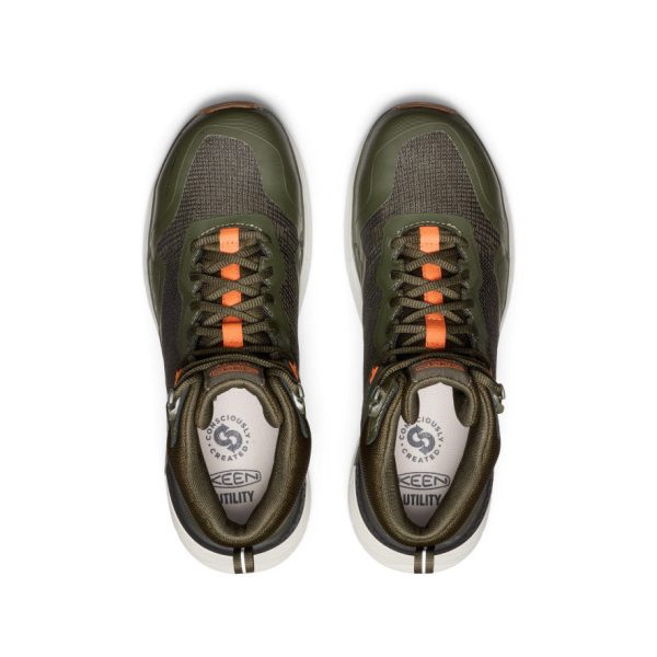 Men's Synchro Waterproof Work Boot (Carbon Toe)  |  Forest Night/Gum - Image 4