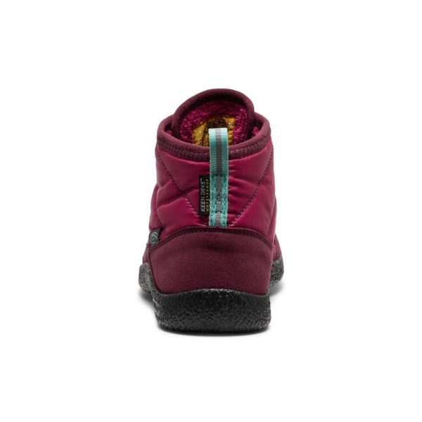 Big Kids' Howser II Waterproof Chukka  |  Beaujolais/Pool Blue - Image 5
