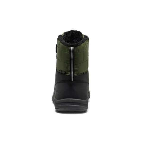 Big Kids' Kanibou Waterproof Winter Boot  |  Black/Bronze Green - Image 5