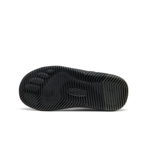 Big Kids' KNX Leather Sneaker  |  Triple Black - Image 6