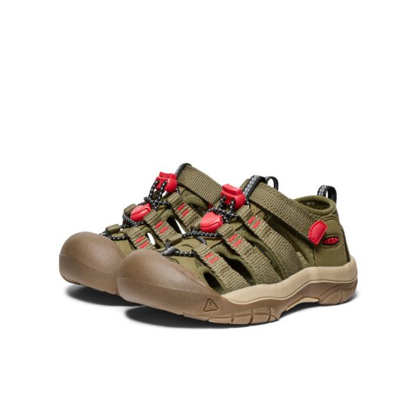 Little Kids' Newport H2  |  Martini Olive/Aura Orange - Image 3