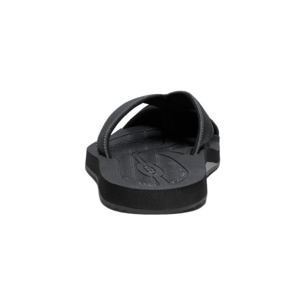 Men's Barbados Flip-Flop  |  Black/Steel Grey - Image 5