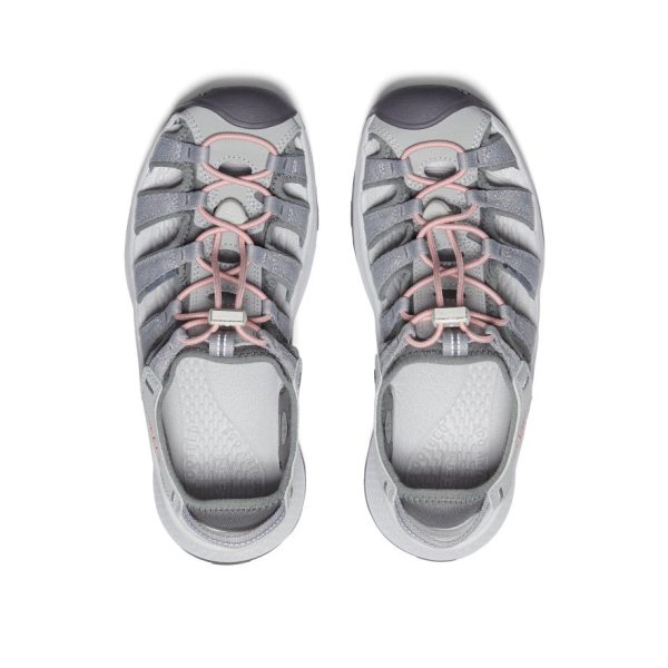 Women's Astoria West Sandal  |  Grey/Coral - Image 4