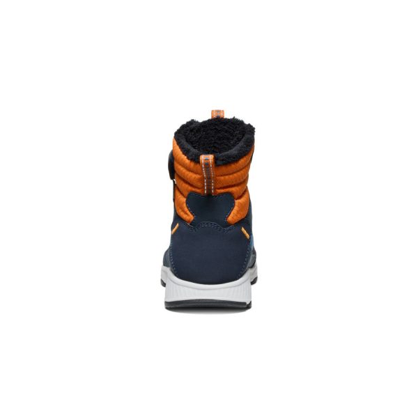 Little Kids' Skua Waterproof Winter Boot  |  Sky Captain/Gold Flame - Image 5