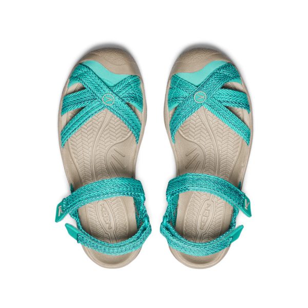 Women's Bali Strap Sandal  |  Bright Aqua - Image 4