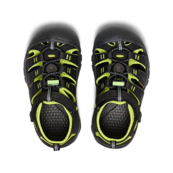 Little Kids' Newport H2  |  Black/Lime Green - Image 4