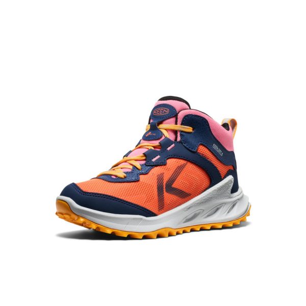 Big Kids' Zionic Waterproof Boot  |  Naval Academy/Nasturtium - Image 3