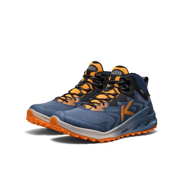 Men's Zionic NXT Waterproof Hiking Boot  |  Naval Academy/Bright Marigold - Image 2