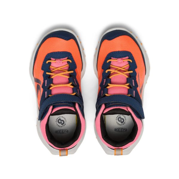 Little Kids' Zionic Waterproof Hiker  |  Naval Academy/Nasturtium - Image 4