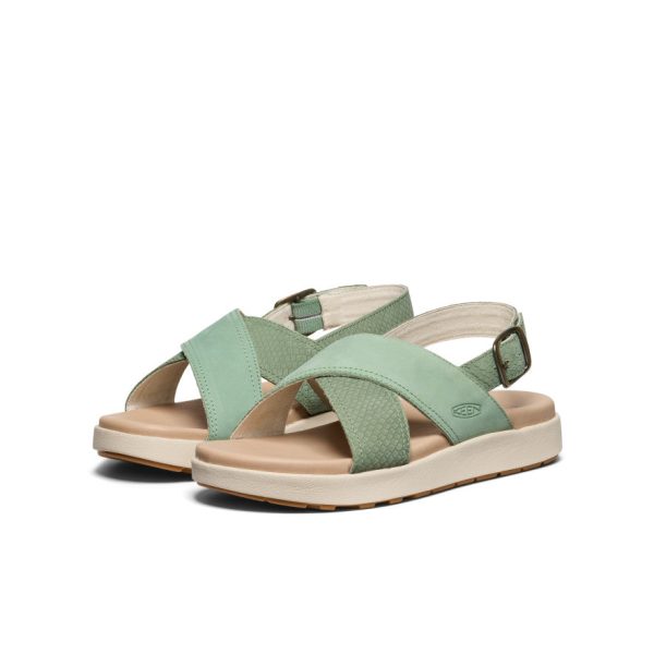 Women's Elle Luxe Cross Strap Sandal  |  Granite Green/Granite Green - Image 2