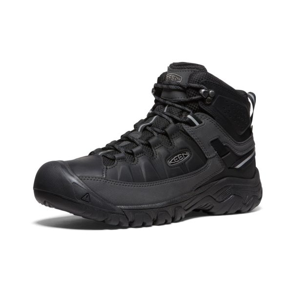 Men's Targhee III Waterproof Mid  |  Triple Black - Image 3