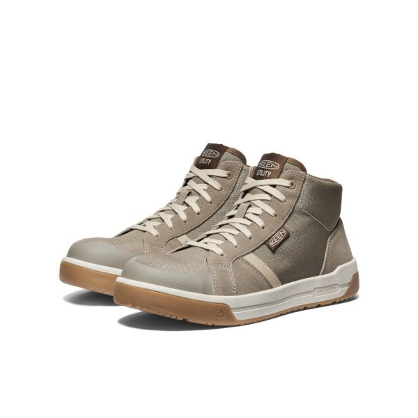 Men's Kenton Mid Work Shoe (Carbon Toe)  |  Brindle/Gum - Image 2