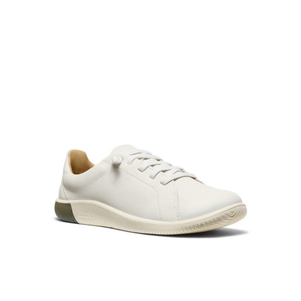 Women's KNX Leather Sneaker  |  Star White/Star White - Image 3