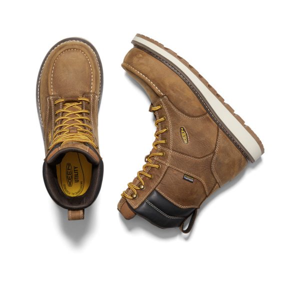 Men's Cincinnati 8 Waterproof Boot (Carbon Toe)  |  Belgian/Sandshell - Image 4