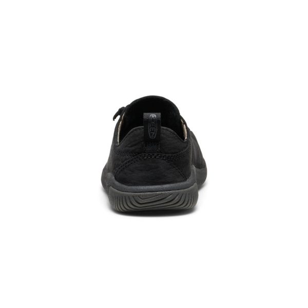 Little Kids' KNX Leather Sneaker  |  Triple Black - Image 5