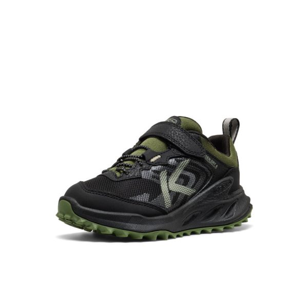 Little Kids' Zionic Waterproof Shoe  |  Black/Bronze Green - Image 3
