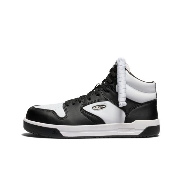 Men's Overton Mid Work Shoe (Carbon Toe)  |  Star White/Black - Image 4
