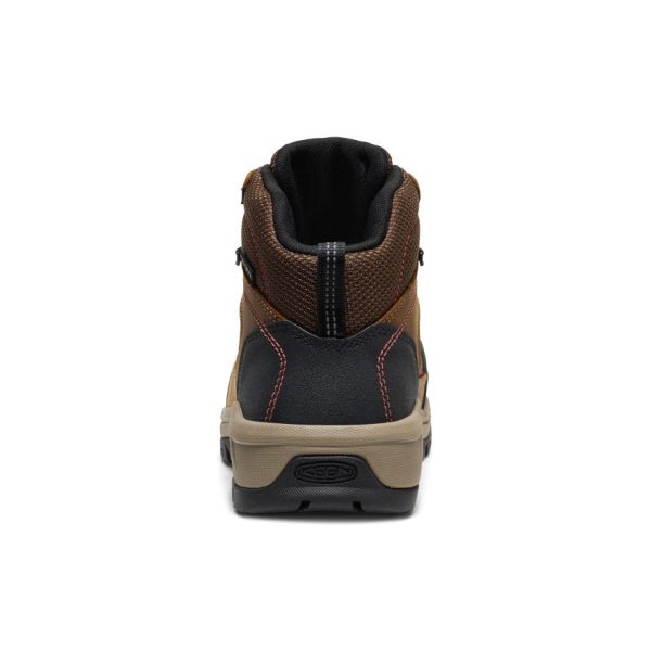 Women's Skokie Waterproof Work Boot (Carbon Toe)  |  Bison/Black - Image 5