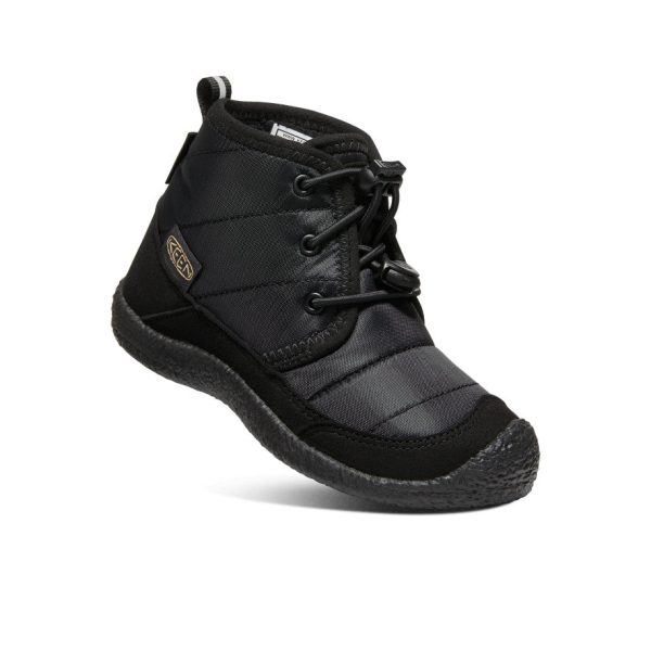 Little Kids' Howser II Waterproof Chukka  |  Black/Black - Image 3