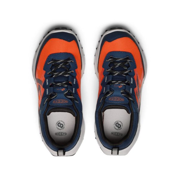 Big Kids' Zionic Waterproof Shoe  |  Naval Academy/Scarlet Ibis - Image 4