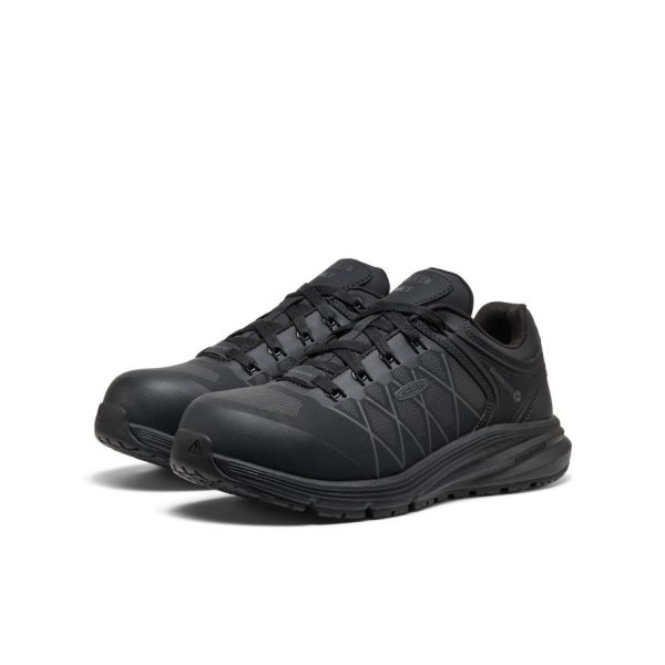 Women's Vista Energy XT Work Sneaker INT MET (Carbon Toe)  |  Black/Magnet - Image 2