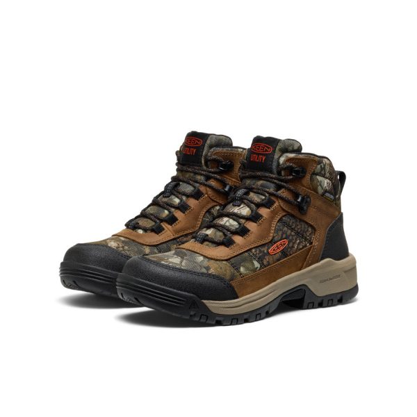 Women's Skokie Waterproof Work Boot (Soft Toe)  |  Camo/Black - Image 2